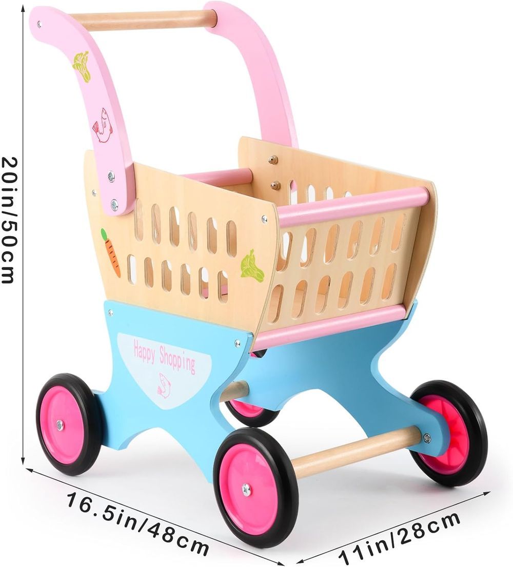 Factory Price - Everyn Wooden Shopping Cart Walker