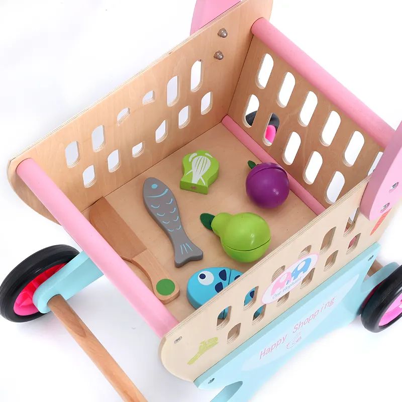 Factory Price - Everyn Wooden Shopping Cart Walker