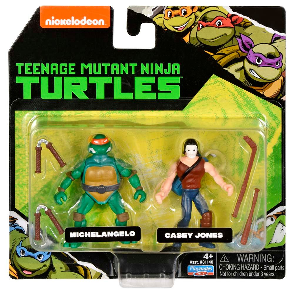 Teenage Mutant Ninja Turtles - Michelangelo & Casey Jones Figure - 2pcs