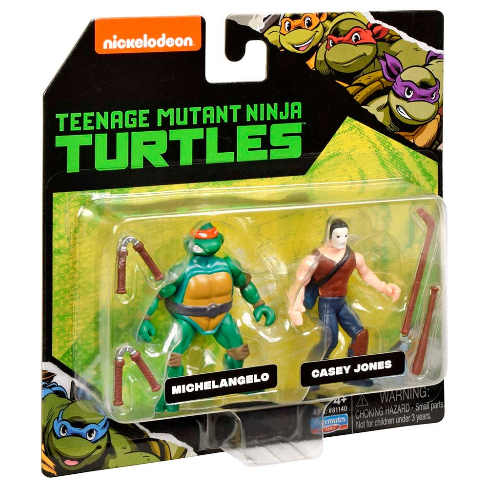 Teenage Mutant Ninja Turtles - Michelangelo & Casey Jones Figure - 2pcs