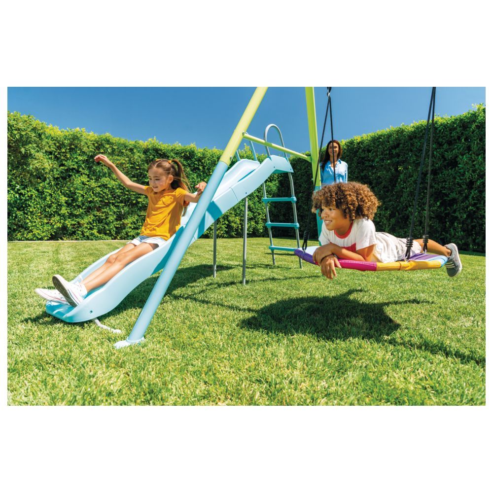 Intex - 5 Features Deluxe Saucer & Swing With Slide Set