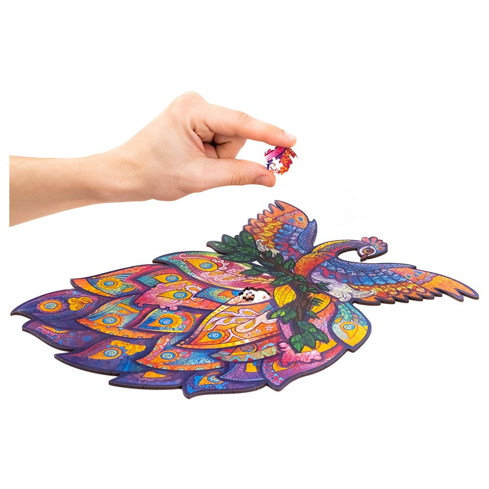 Unidragon - Figured Wooden Puzzle Kit - Fairy Bird - Medium - 198pcs