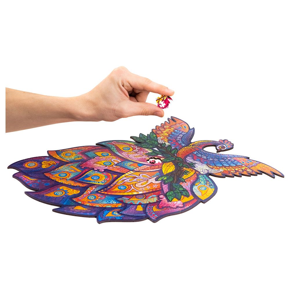 Unidragon - Figured Wooden Puzzle Kit - Fairy Bird - King - 297pcs