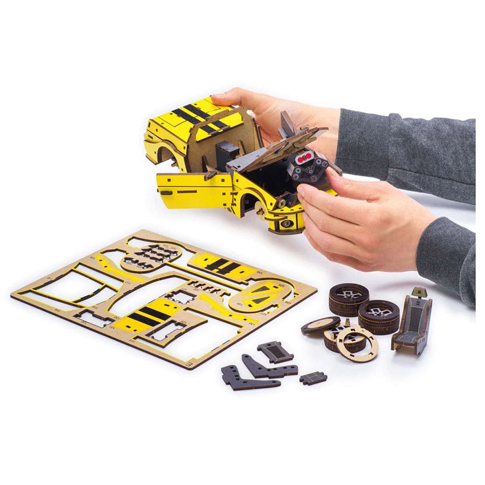 Unidragon - Figured Wooden Puzzle Kit - Stallion GT - 248pcs - Yellow