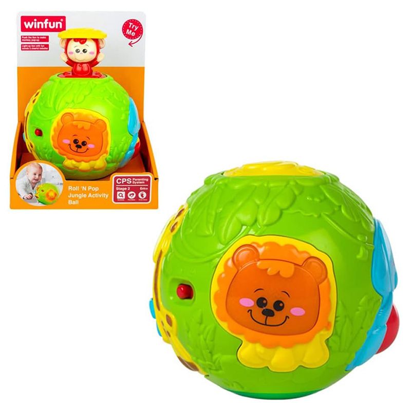 Winfun - Roll N Pop Jungle Activity Ball