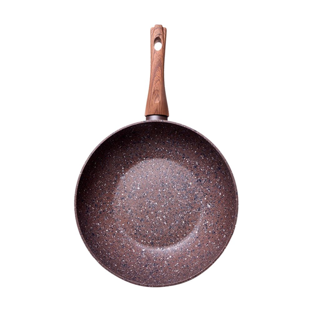 Fissman - Magic Brown Series Non-Stick Wok - Chocolate - 24x7 cm