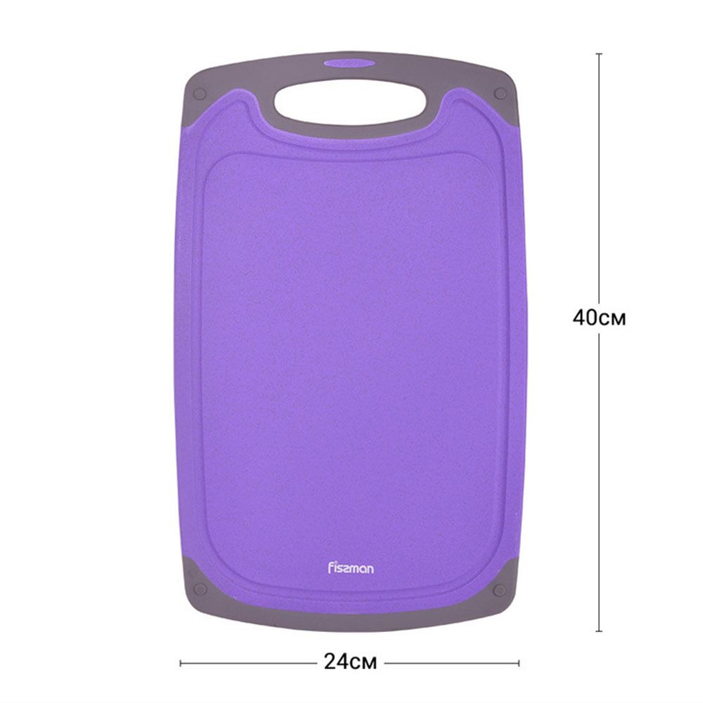 Fissman - Plastic Cutting Board - Purple - 40 cm