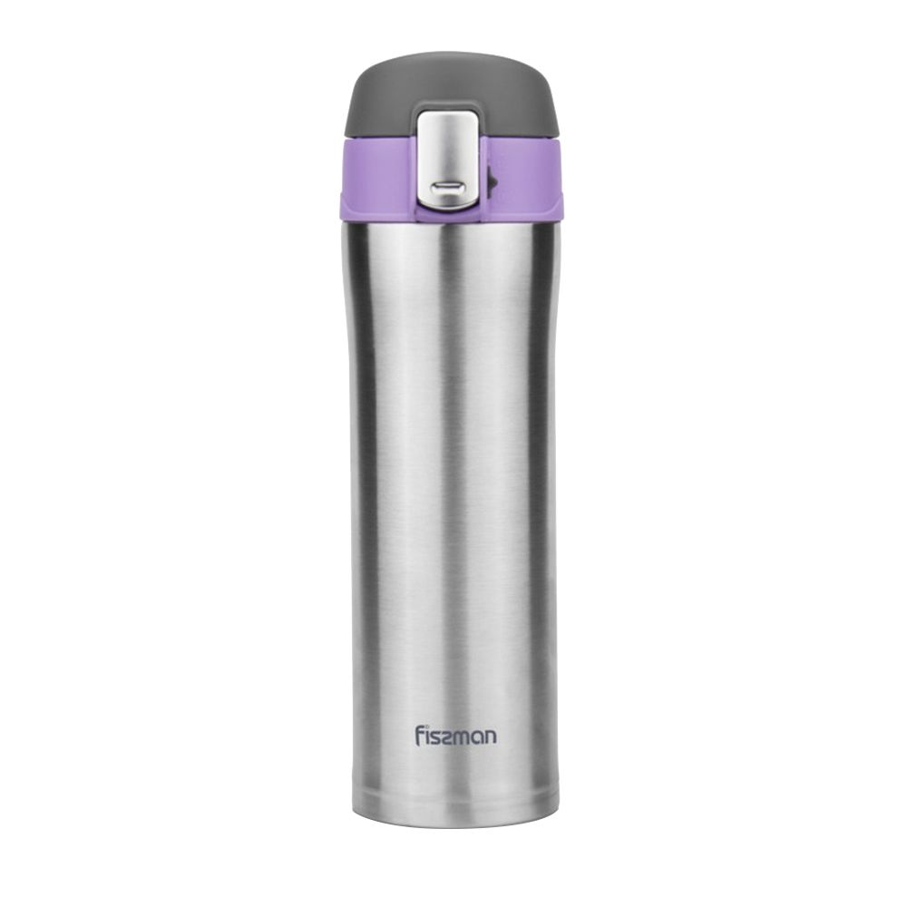 Fissman - Double Wall Vacuum Water Bottle - Purple - 420 ml