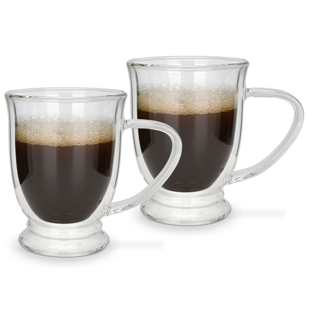 Fissman - Double Wall Borosilicate Glass Mug - 270 ml - 2pcs