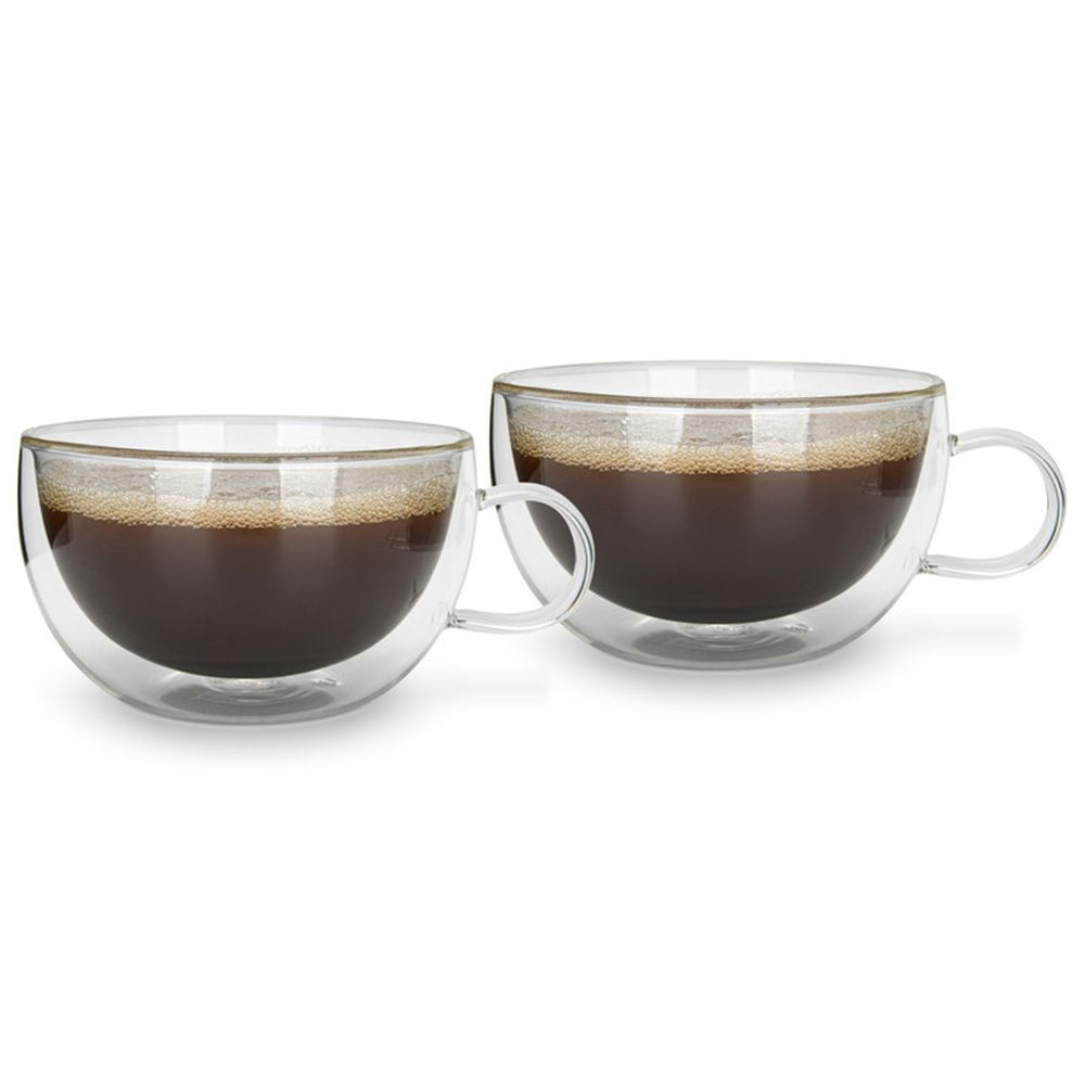 Fissman - Double Wall Borosilicate Glass Cup - 330 ml - 2pcs