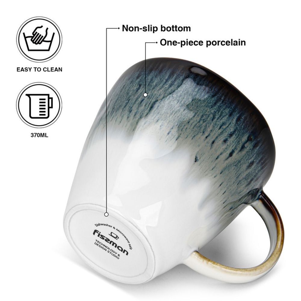 Fissman - Galactica Porcelain Mugs - 370 ml - 2pcs