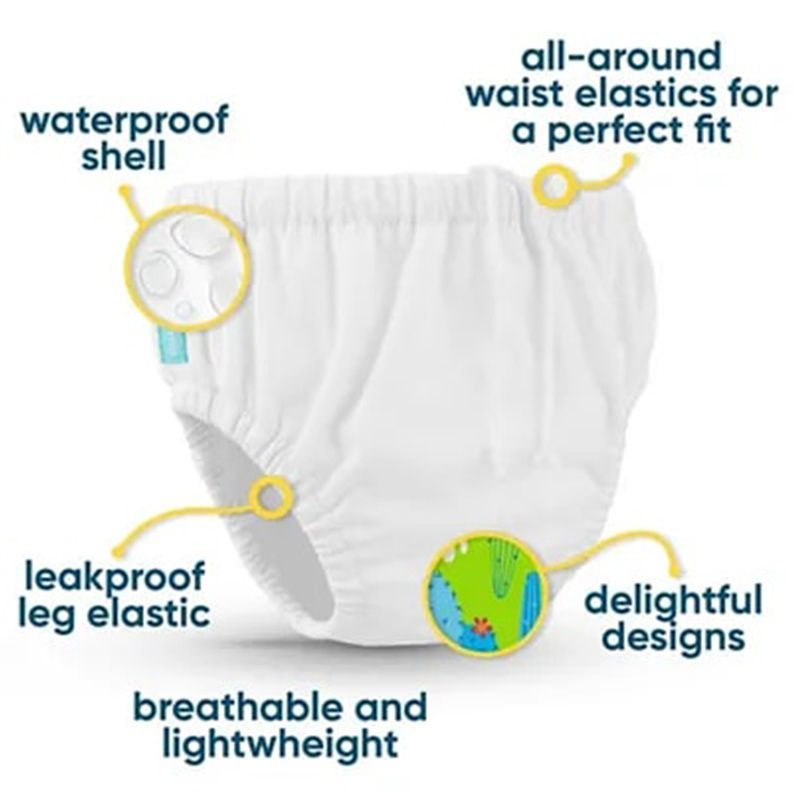 Charlie Banana - 2-In-1 Swim Diaper And Training Pants - Mermaid - Size M - 7-9kg