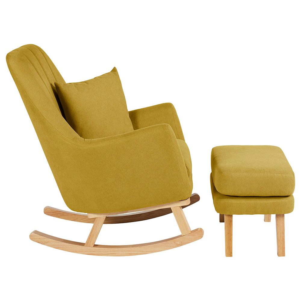 Ickle Bubba - Eden Deluxe Nursery Chair And Stool - Ochre