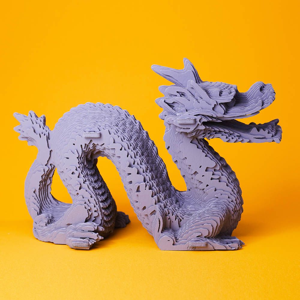 Cartonic - 3D Cardboard Sculpture Puzzle - Dragon - 126pcs