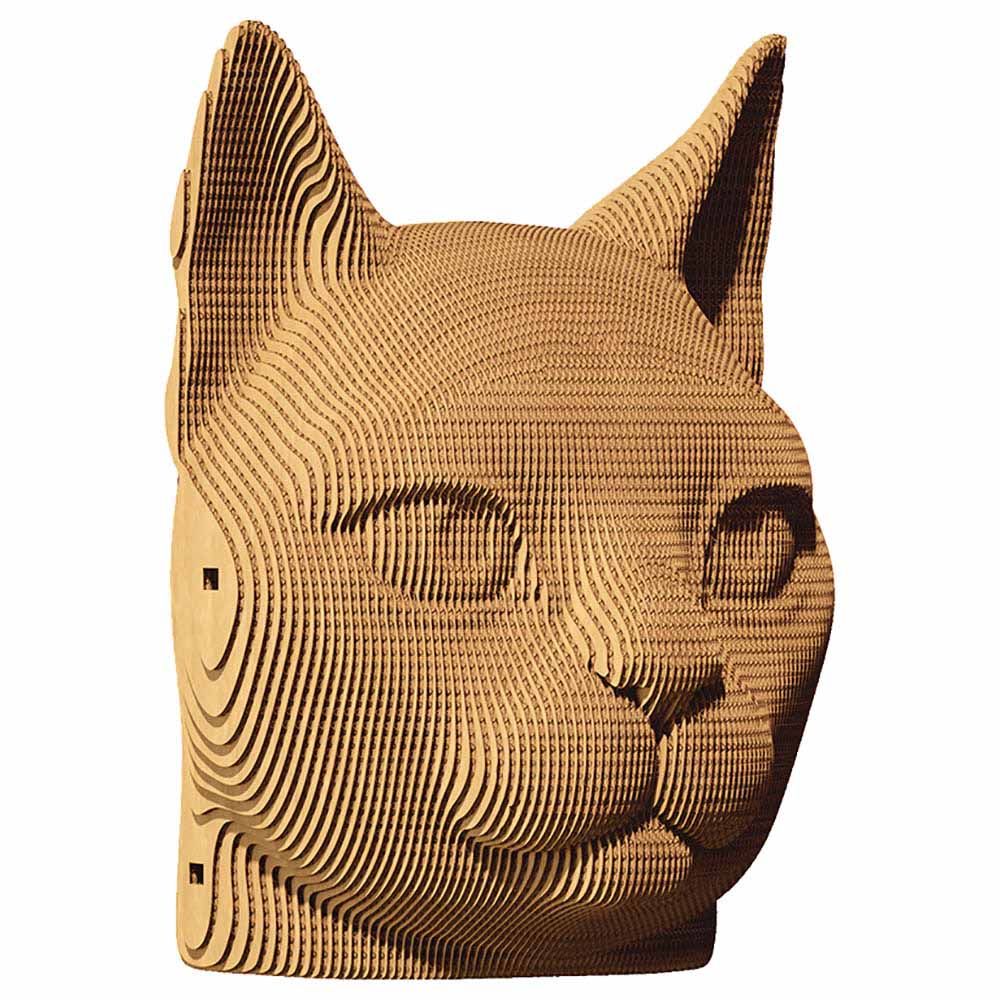 Cartonic - 3D Cardboard Sculpture Puzzle - Cat - 89pcs