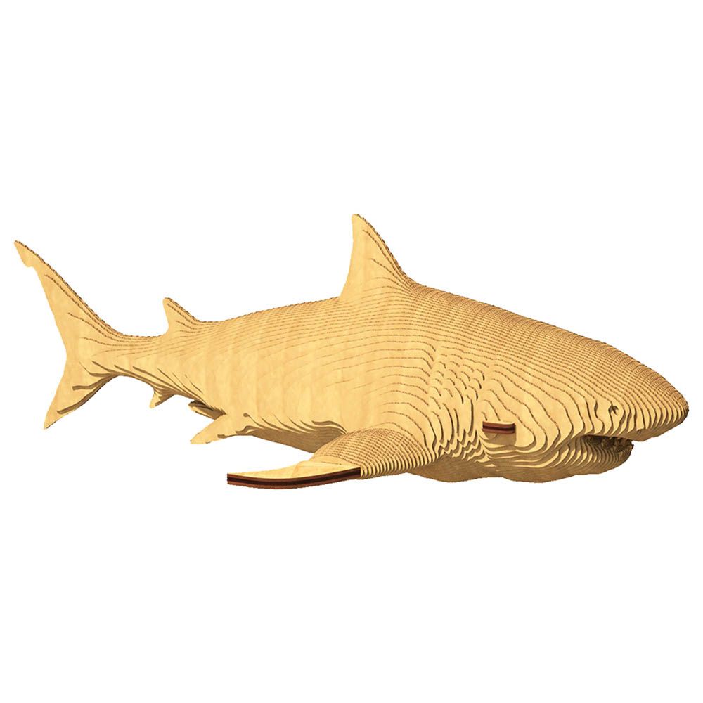 Cartonic - 3D Cardboard Sculpture Puzzle - Shark - 85pcs