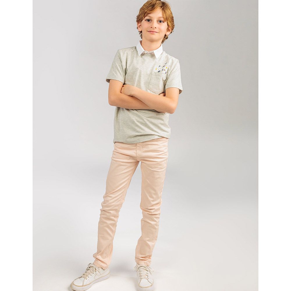 Ein Ghein - Big Boy Straight Fit Jeans - Beige