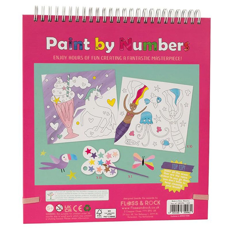 Floss & Rock - Paint By Numbers Color Activity Book - Fantasy