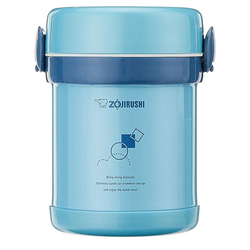 Zojirushi - Stainless Steel Vacuum Lunch Kit - Aqua Blue - 630 ml