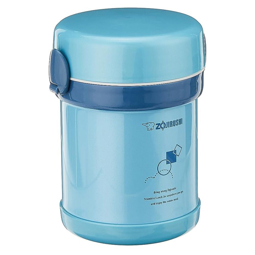 Zojirushi - Stainless Steel Vacuum Lunch Kit - Aqua Blue - 630 ml