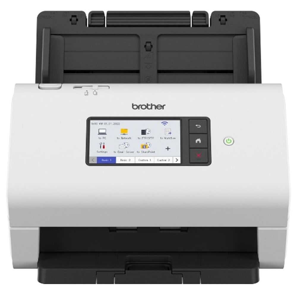 Brother - Professional Desktop Document Scanner - White/Black