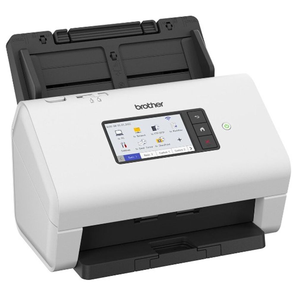 Brother - Professional Desktop Document Scanner - White/Black