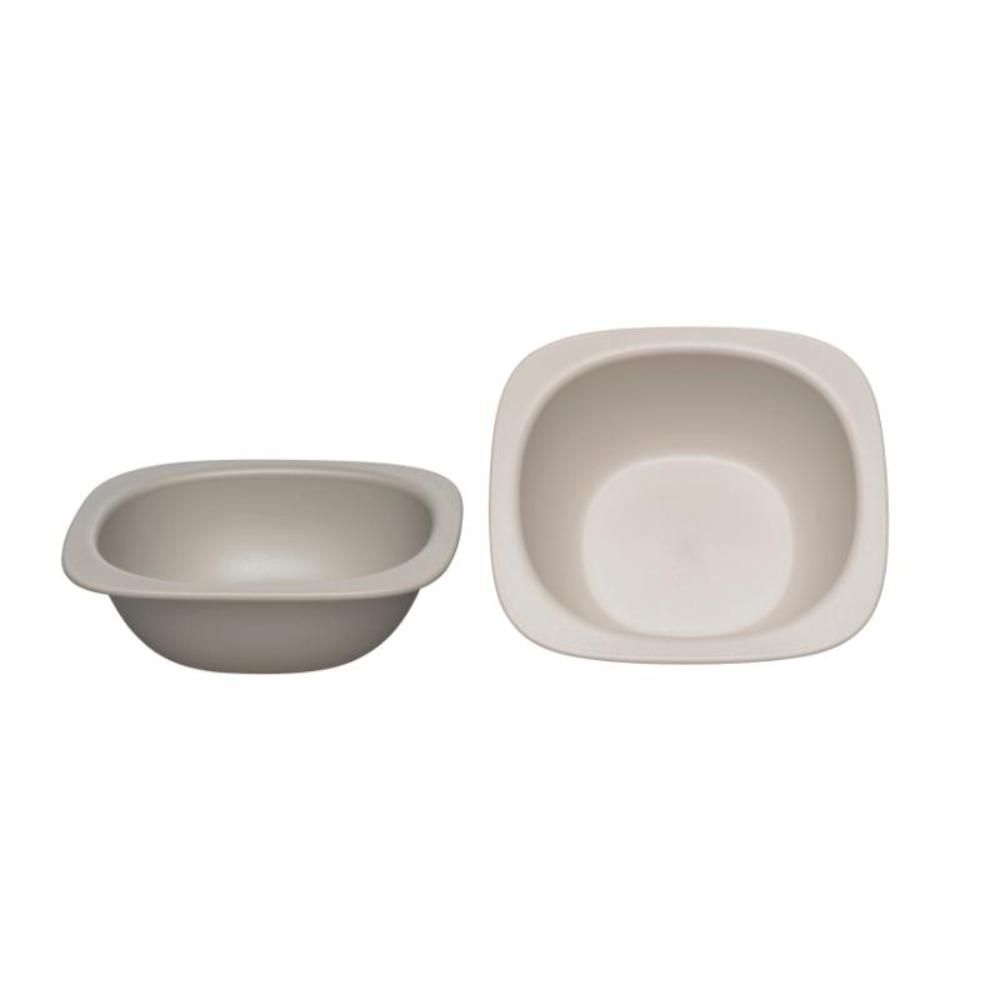 Nip - Stackable & Eco-Friendly Toddler Feeding Bowl 2pcs - Grey