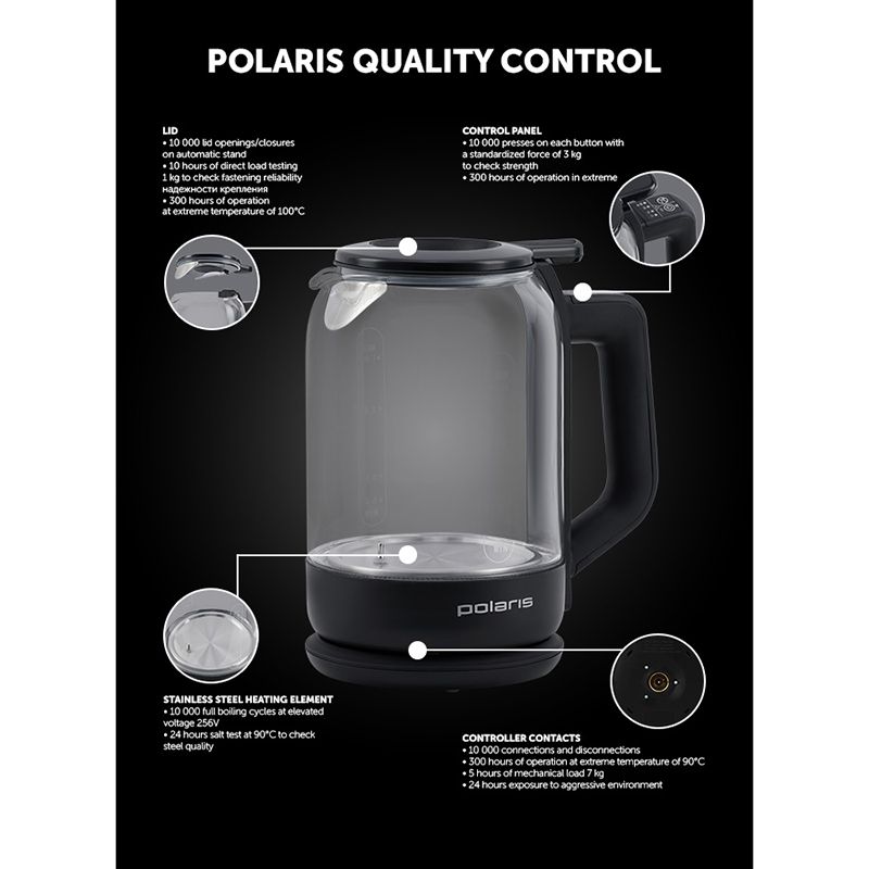 Polaris - Smart Wi-Fi Electric Kettle - 1.5 L - 2200 W