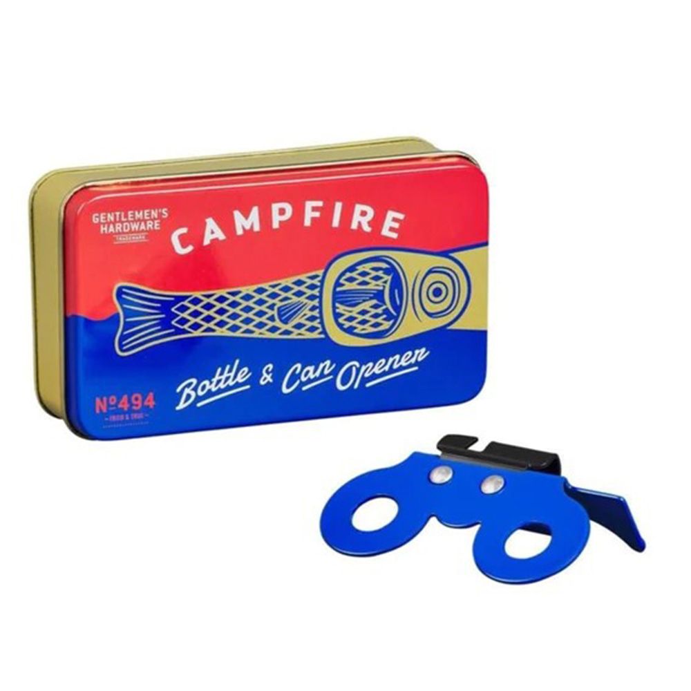 Gentlemen's Hardware - Campfire Bottle And Can Opener - Blue