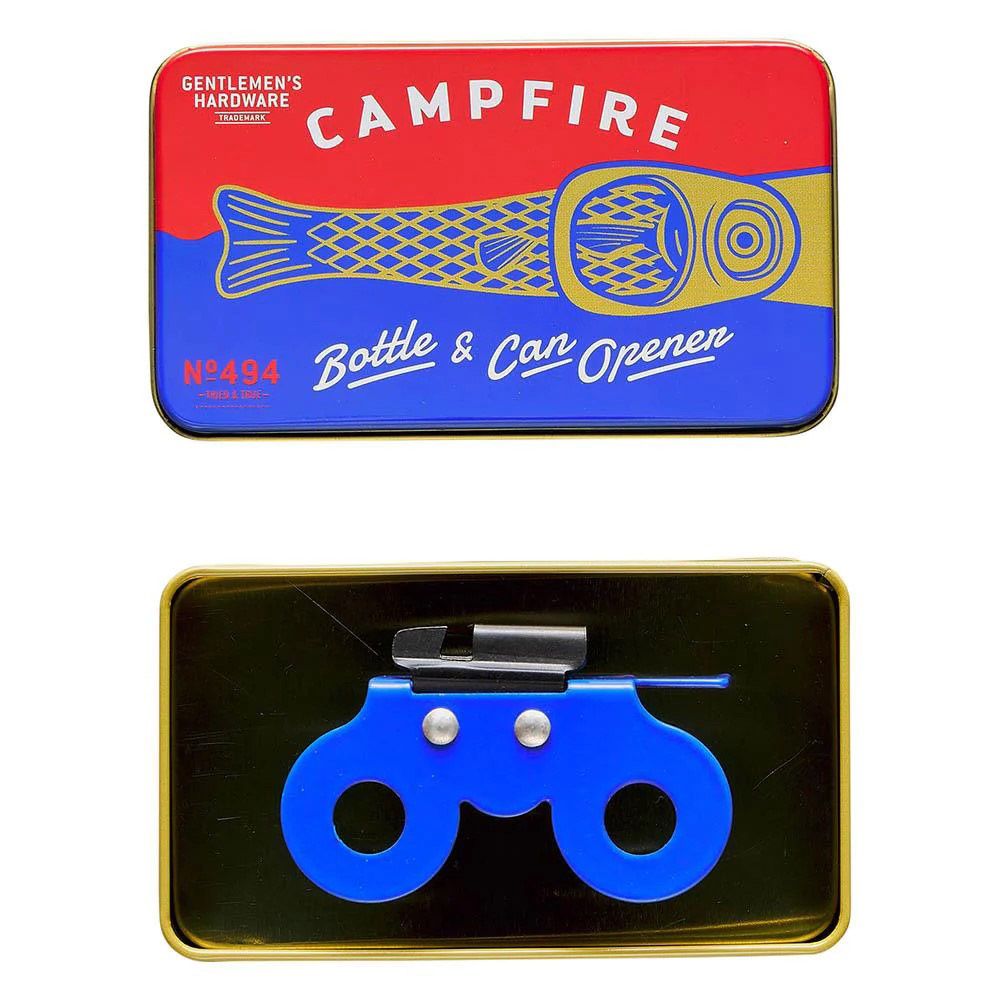 Gentlemen's Hardware - Campfire Bottle And Can Opener - Blue