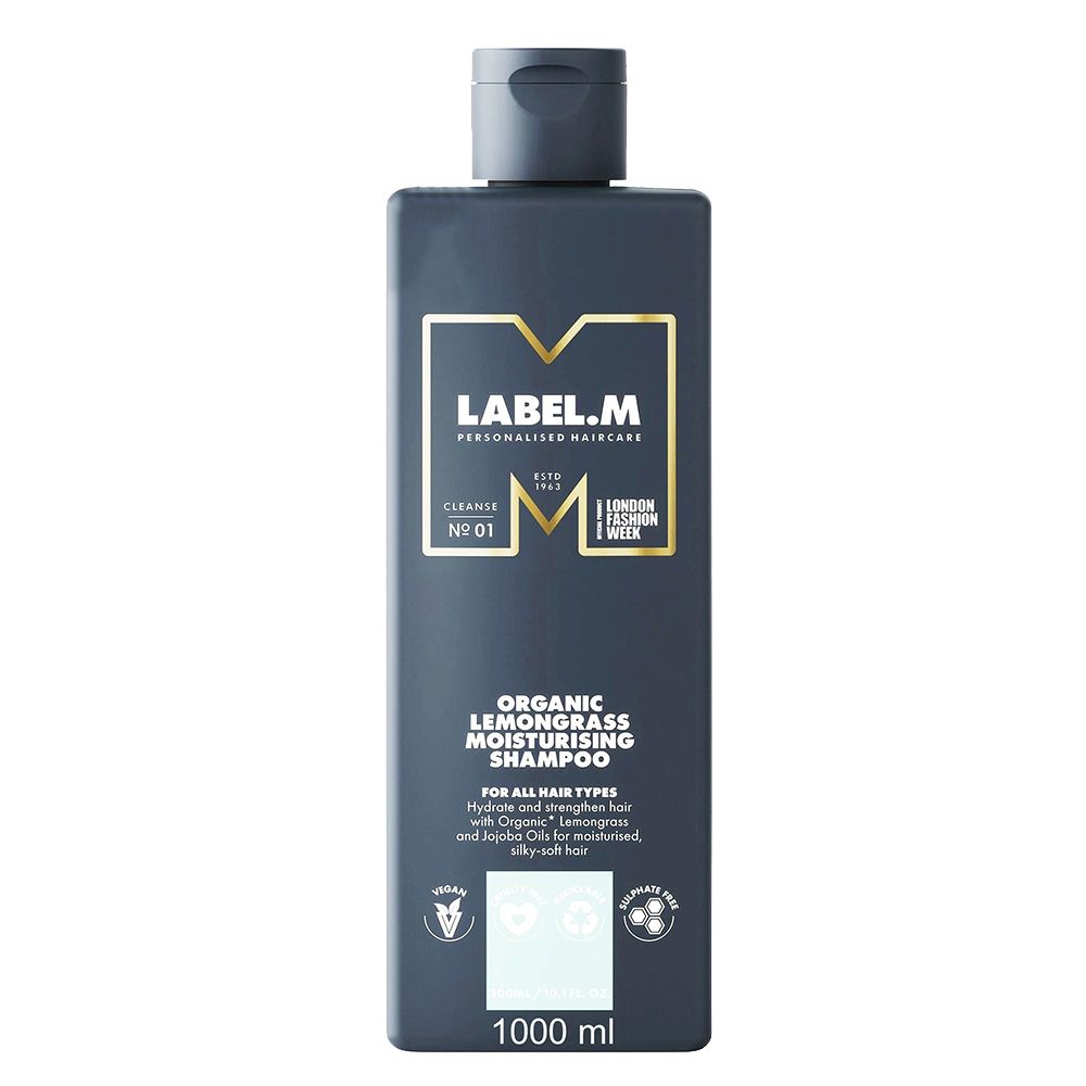 Label.M - Moisturising Shampoo - Organic Lemongrass - 1 L