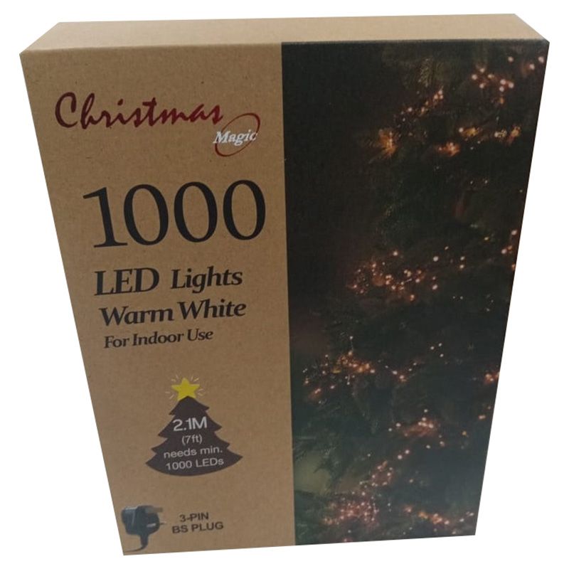 Party Magic - 1000 LED Christmas Lights - Warm White