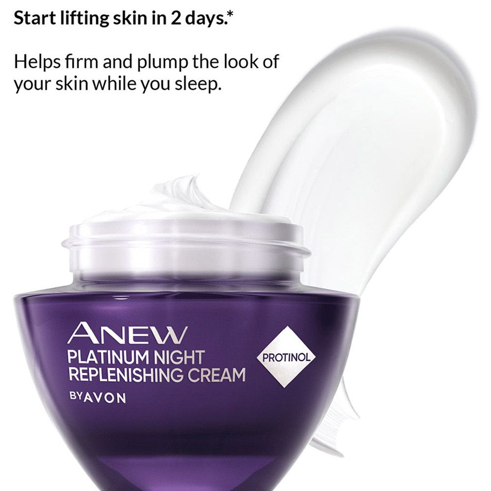 Avon - Anew Platinum Night Replenishing 55+ Cream - 50 ml