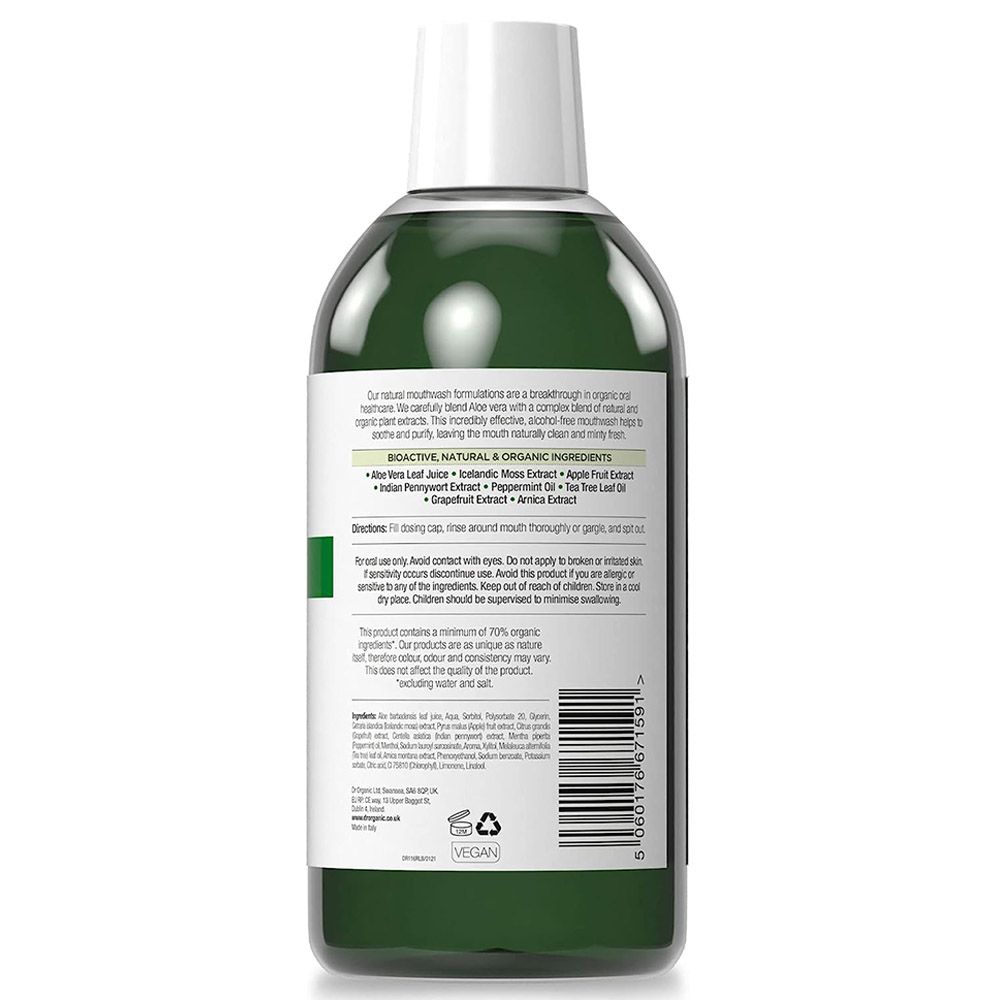 Dr Organic - Aloe Vera Mouthwash - 500ml