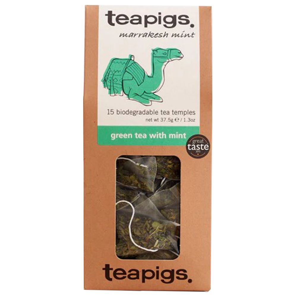 Ripe Organic - Teapigs Green Tea With Mint Temples - 15pcs