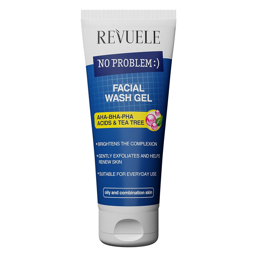 Revuele - AHA-BHA-PHA Facial Wash Gel - Acids & Tea Tree - 200 ml