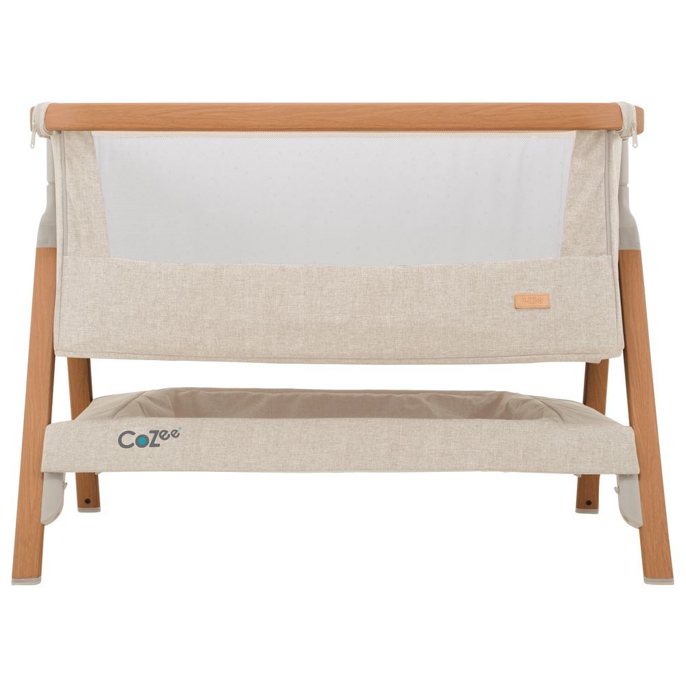 Tutti Bambini - Cozee Bedside Crib - Scandinavian Walnut/Ecru