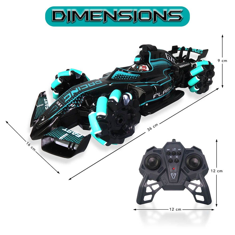 Jinou - Remote Control Racing Car - Turquoise