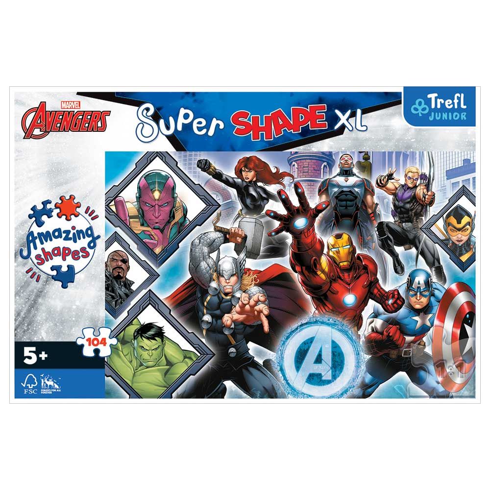 Avengers - Disney Marvel Avengers Puzzle - XL - 104pcs