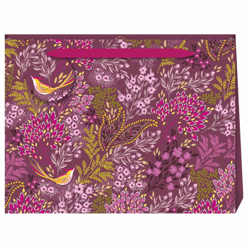 Penny Kennedy - Song Bird Plum Shopper Gift Bag - 12 x 36.5 x 27.5 cm