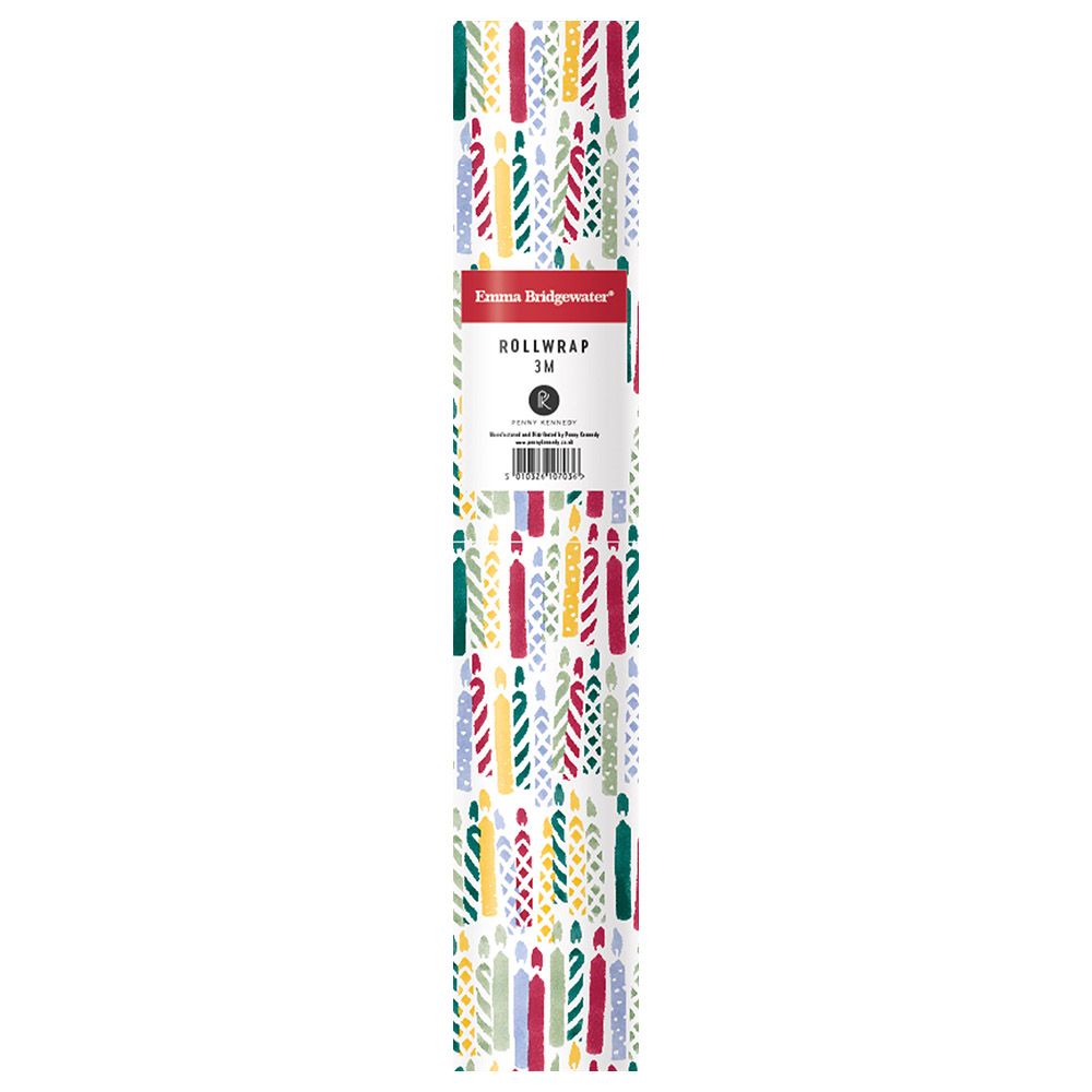 Penny Kennedy - Birthday Candles Roll Gift Wrap - 12-inch