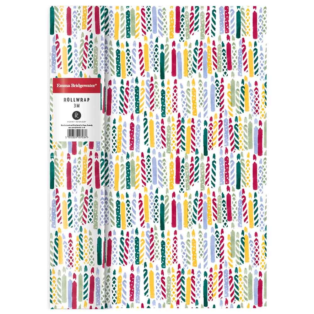 Penny Kennedy - Birthday Candles Roll Gift Wrap - 12-inch