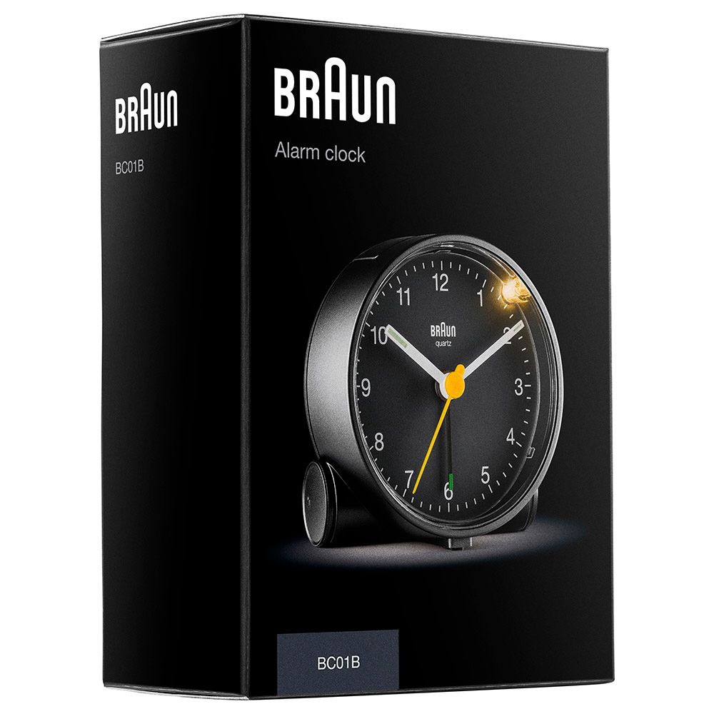 Braun - Analog Alarm Clock - Black