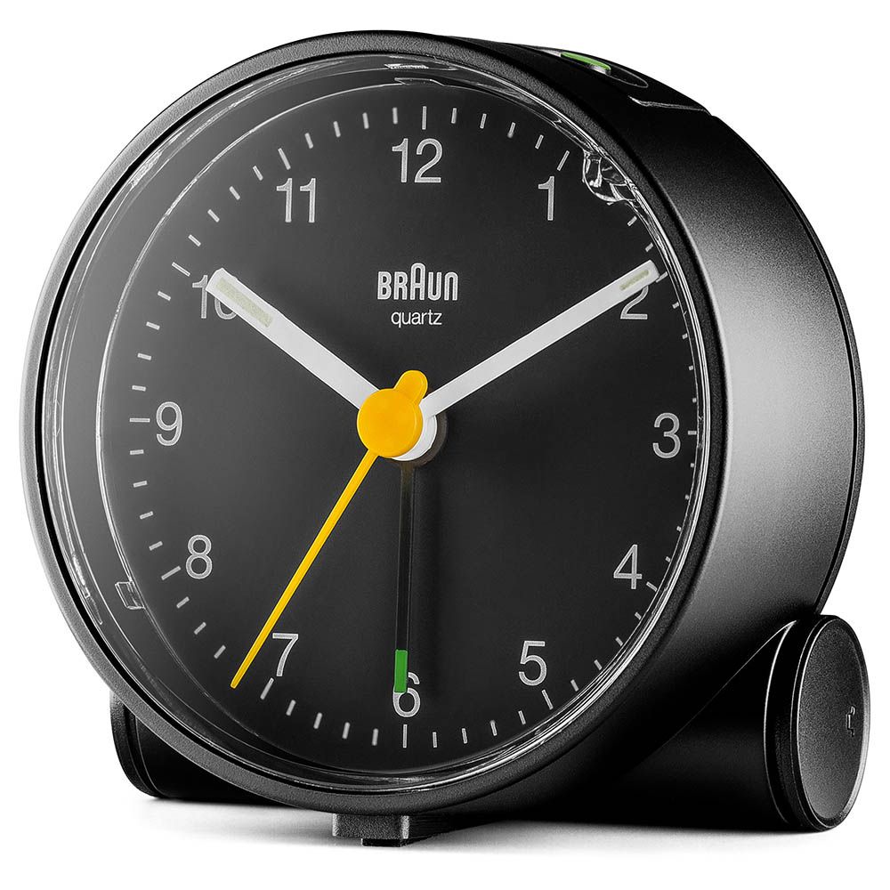 Braun - Analog Alarm Clock - Black