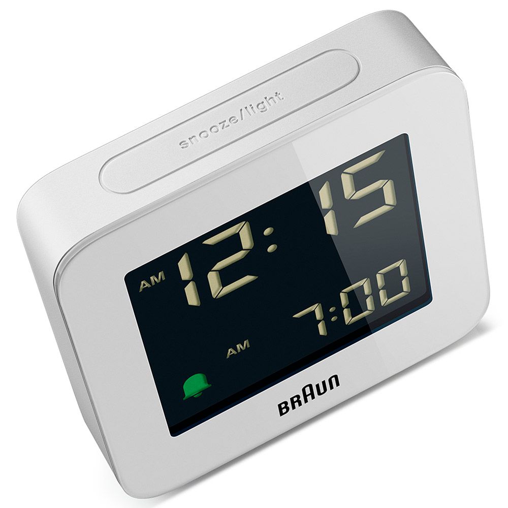 Braun - Digital Alarm Clock - White