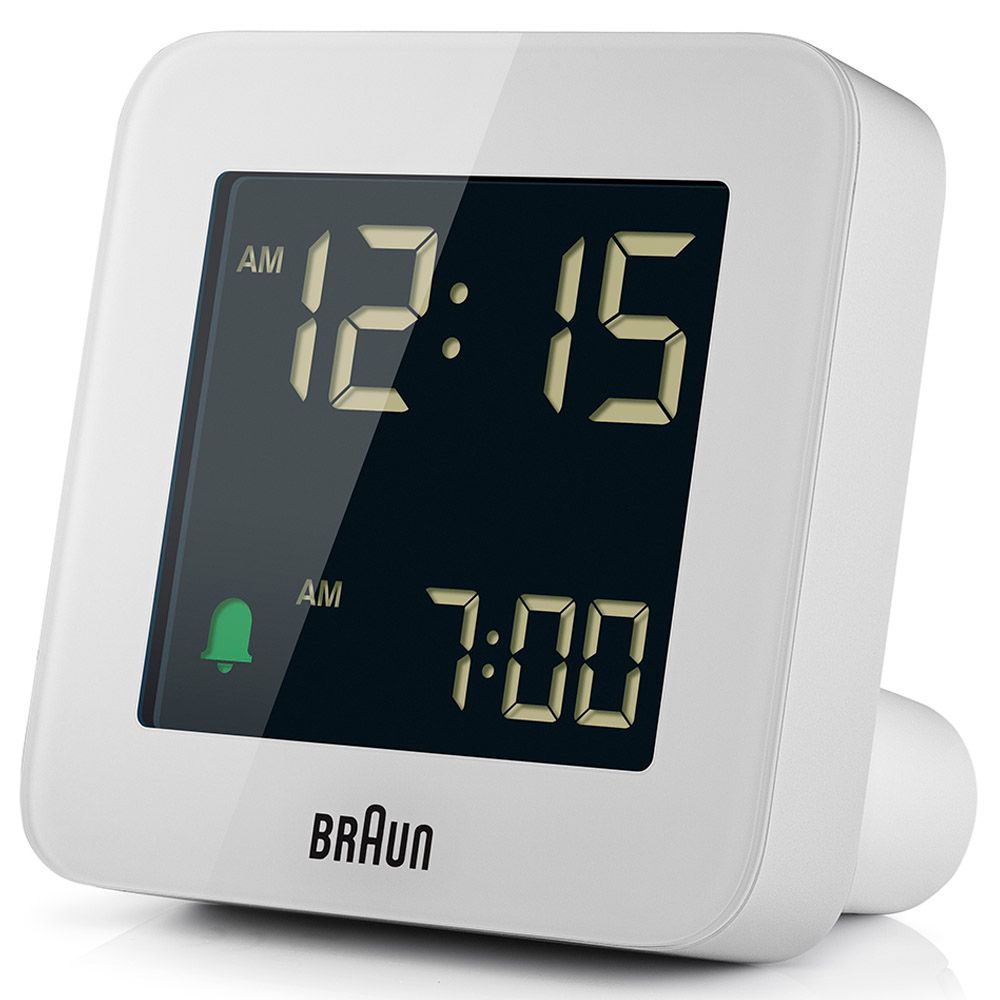 Braun - Digital Alarm Clock - White