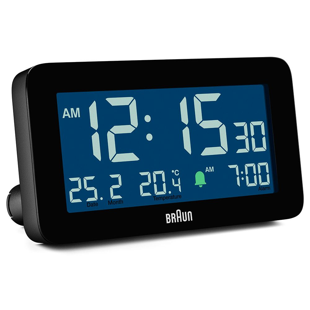 Braun - Digital Alarm Clock With Backlight - Black