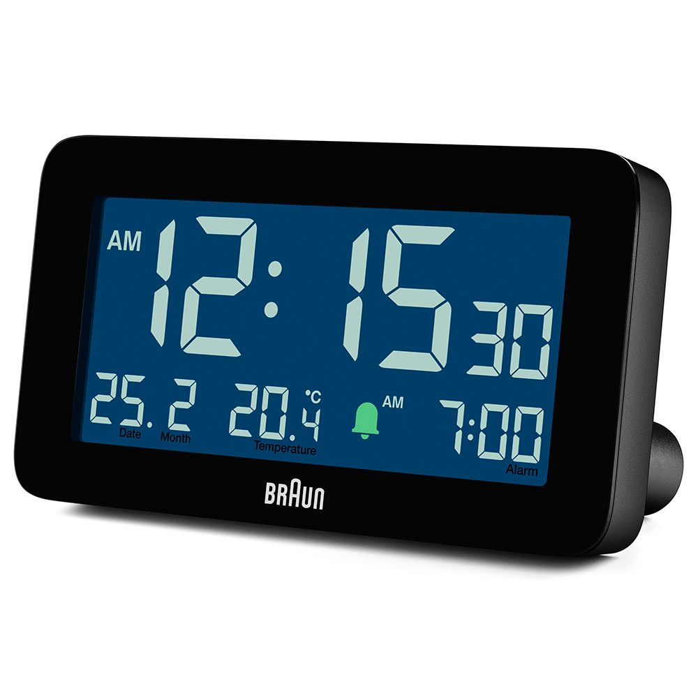 Braun - Digital Alarm Clock With Backlight - Black