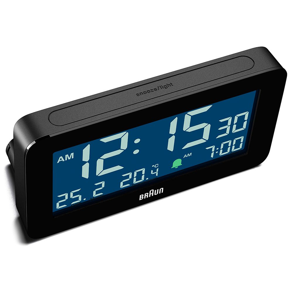 Braun - Digital Alarm Clock With Backlight - Black