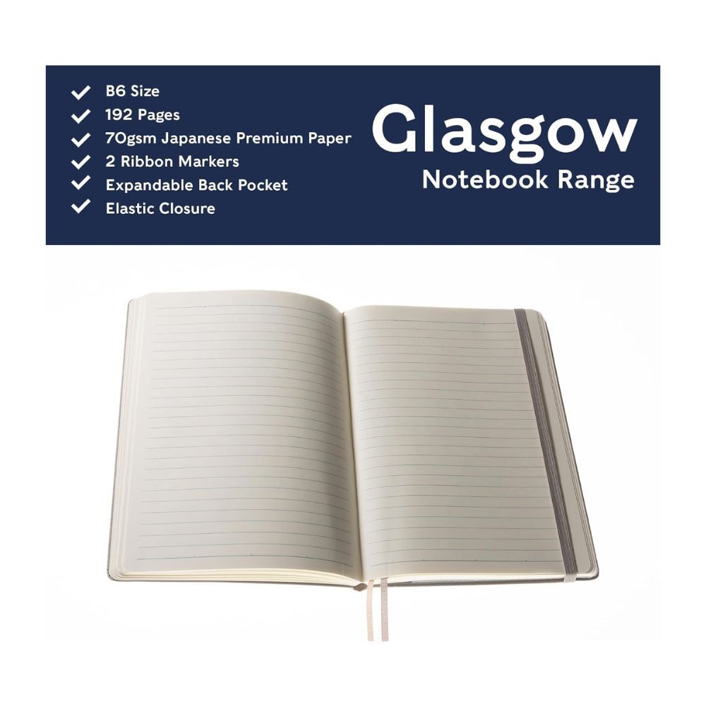 Collins - Metropolitan Glasgow B6 Ruled Notebook - Navy